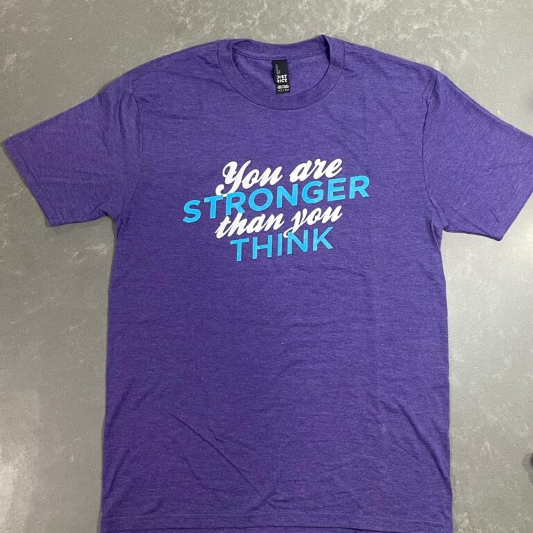 You are Stronger Than You Think Shirt – Purple